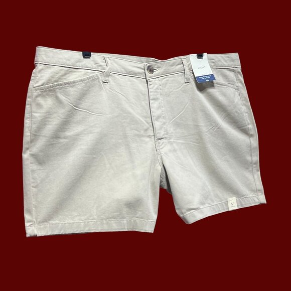 St. John's Bay - Women's Mid Rise 5" Inseam Chino Short - Beige -18 - Picture 14 of 16